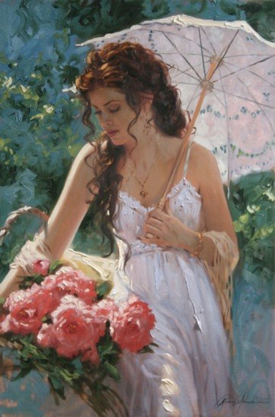 Джонсон женщина. Художник Richard s Johnson.